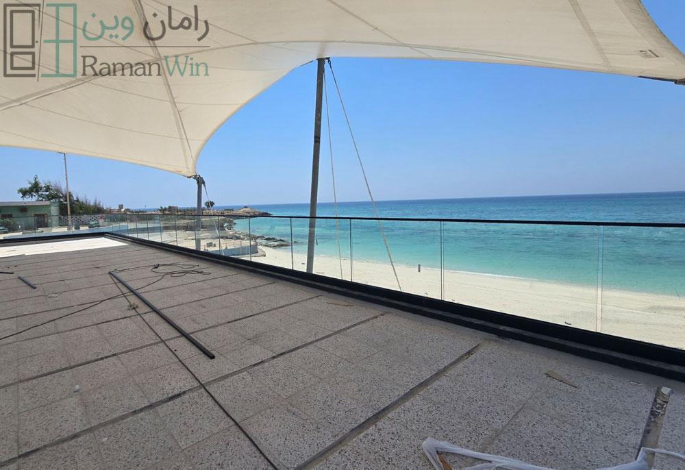 نرده شیشه ای روکار